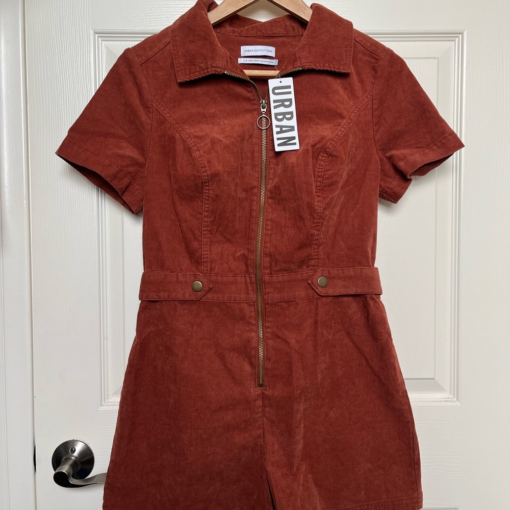 UO Corduroy Romper Large NWT